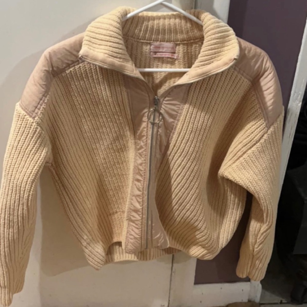 Urban Outfitters Retro Cropped Zip Jacket Women’s Sz XS